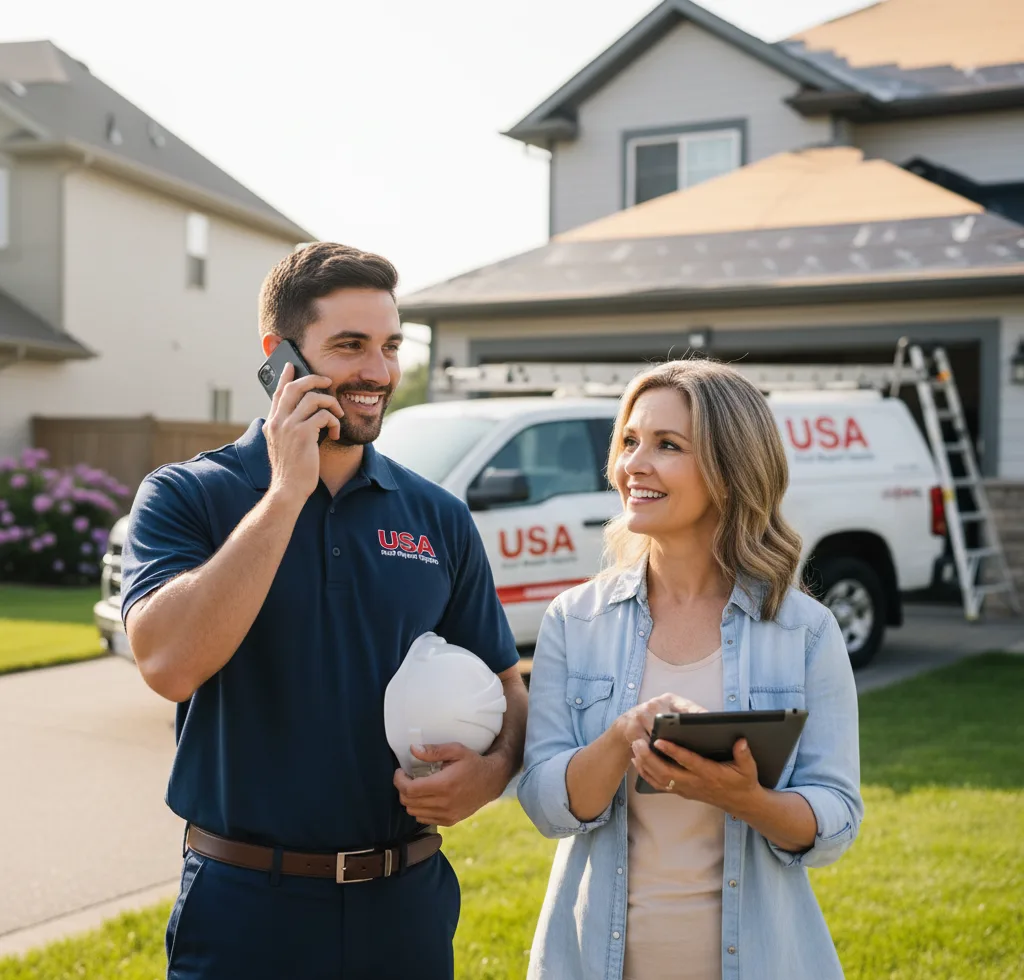USA Roof Repair Experts customer support in Purdys